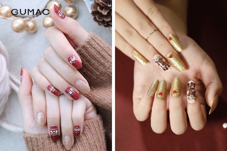Lựa mẫu nail Noel theo tone da