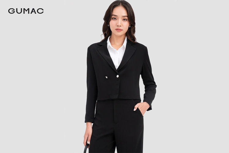 Áo blazer lửng 2 nút