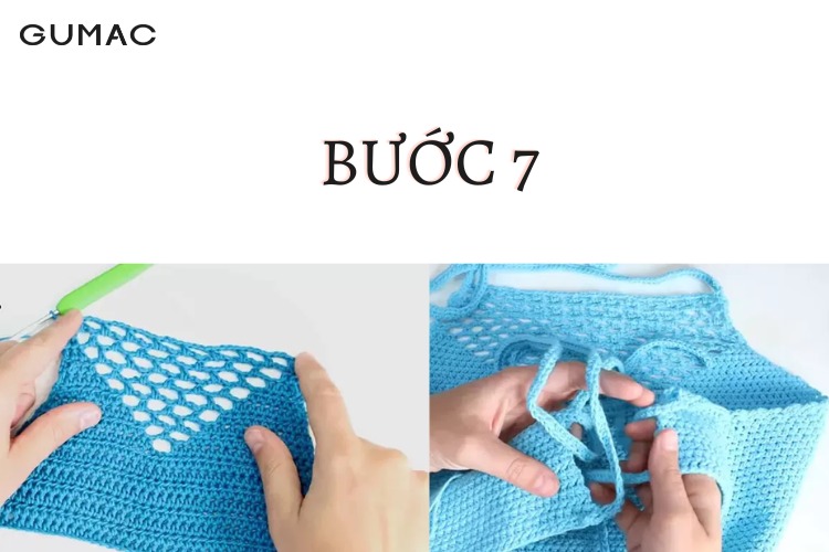 Bước 7 móc áo croptop
