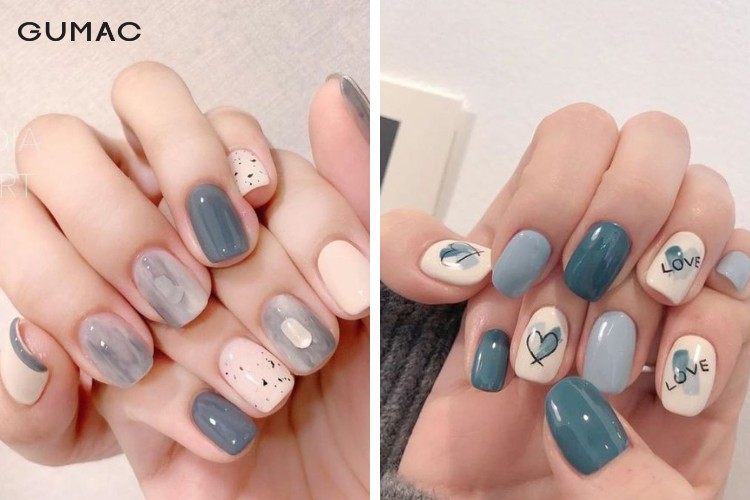 Mẫu nail công sở cọ nét đơn giản