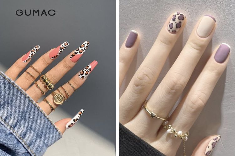 Mẫu nail hoạ tiết da báo cá tính