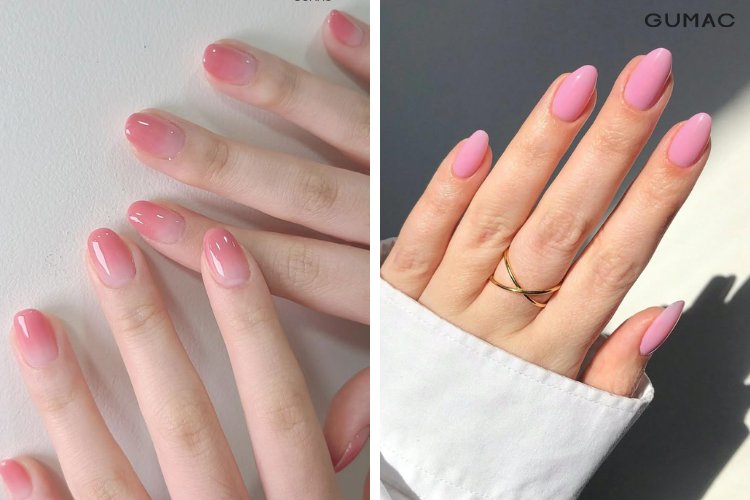 mau nail hong pastel