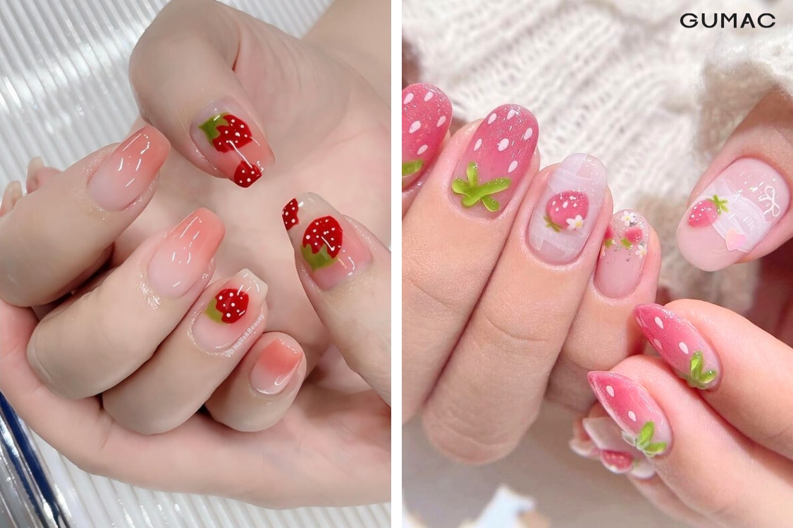 mau nail dau tay de thuong