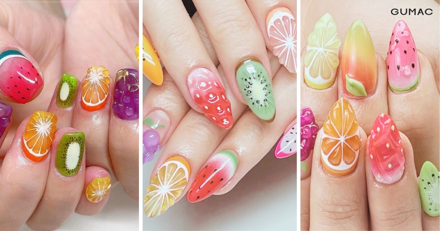 mau nail fruit salad 3d dep