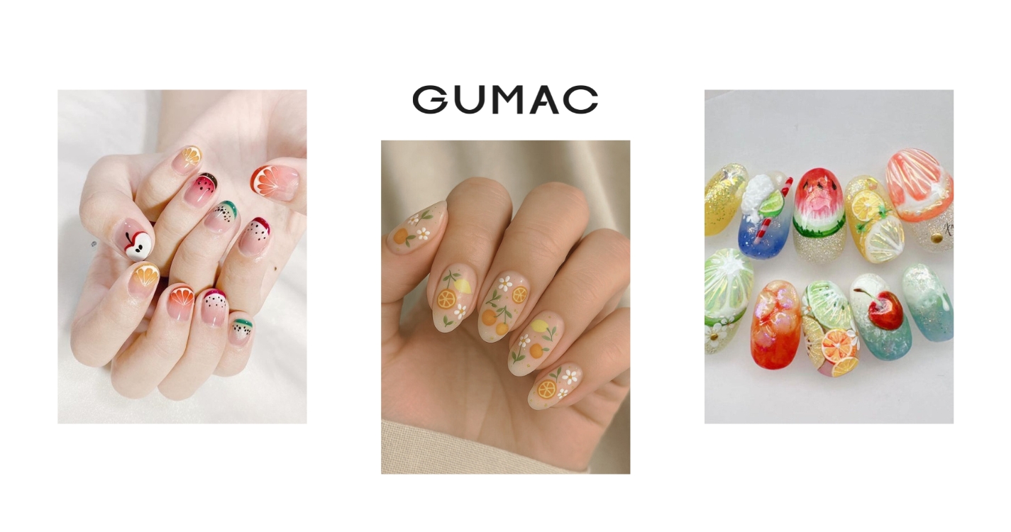 cac mau nail trai cay dep