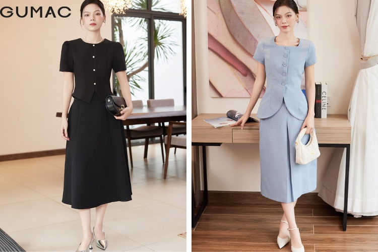 Mẹo mix áo và chân váy đi đám cưới cực xinh