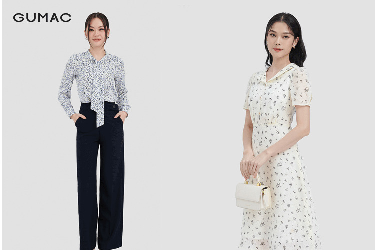 Trang phục có hoạ tiết nhỏ