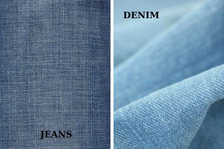 sự khác biệt giữa jean và denim