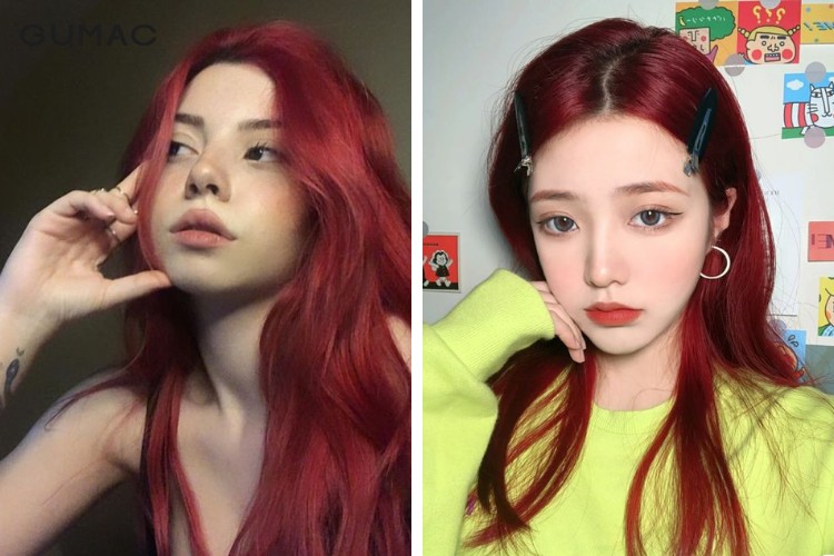 Màu tóc đỏ cho người da ngăm