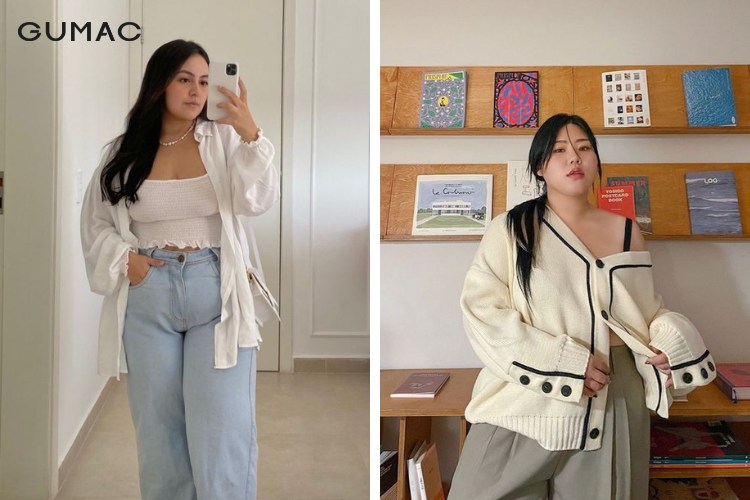 Nên chọn cardigan dài hay ngắn cho người béo?