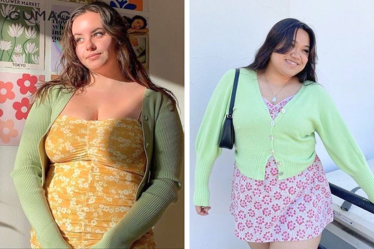 Lưu ý về màu sắc cardigan cho nàng béo