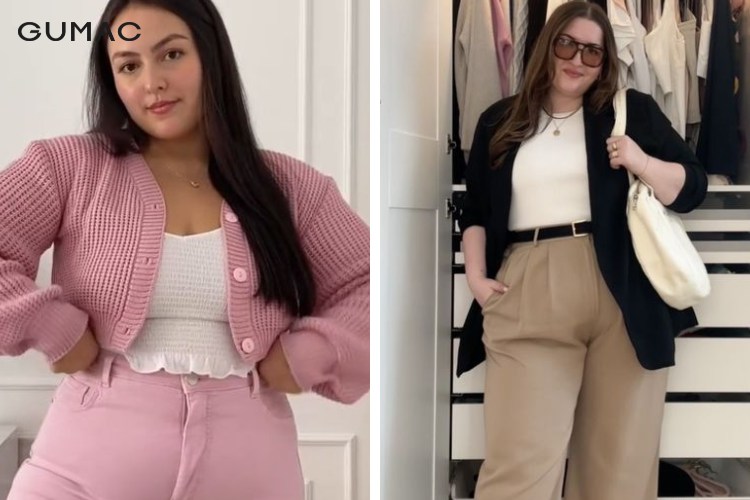 Chất liệu áo cardigan phù hợp với chubby