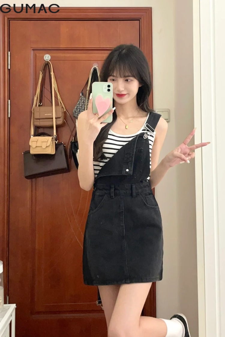 Ket hop ao crop top cung vay yem dang ngan