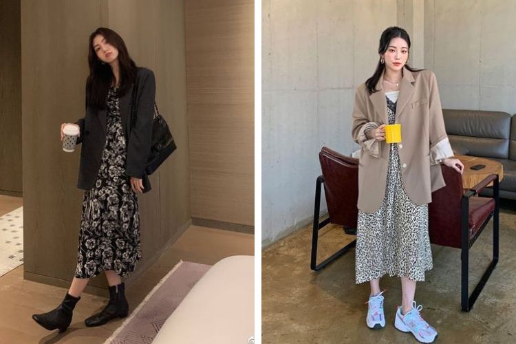 Phối đồ đi Đà Lạt cho nữ mùa lạnh và áo blazer