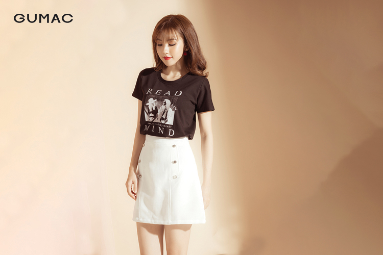 Phối chân váy chữ A cùng áo len