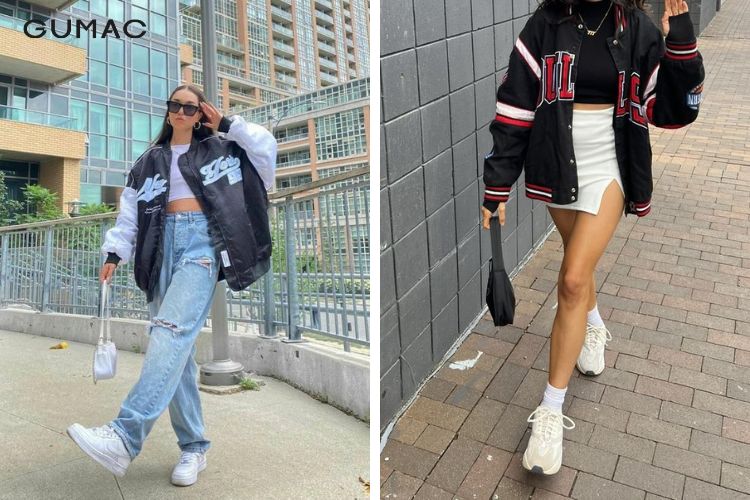 Nguyên tắc khi phối đồ với áo bomber nữ