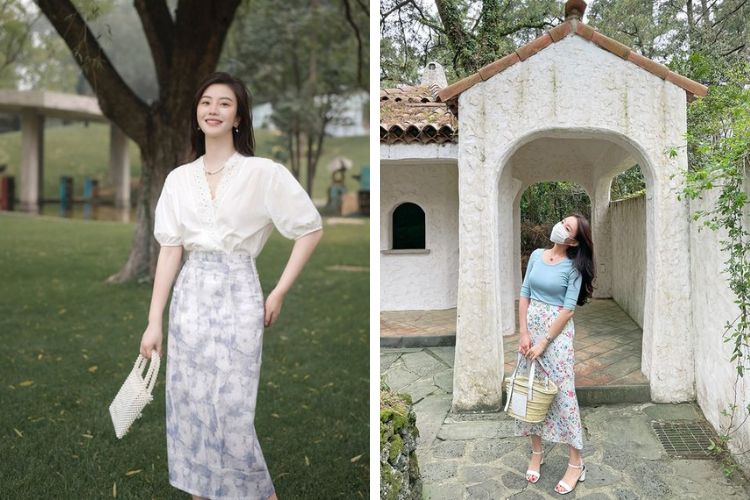 Những lưu ý khi phối đồ với chân váy ôm dài