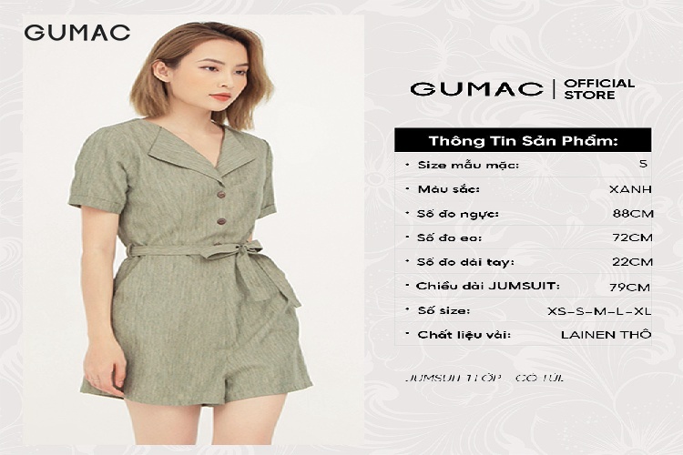 Kích thước jumpsuit khi chọn mua