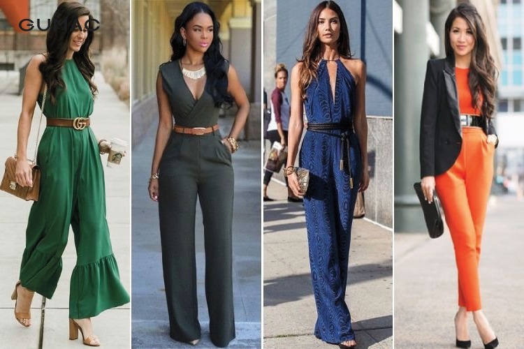 Phối thắt lưng với jumpsuit ngắn