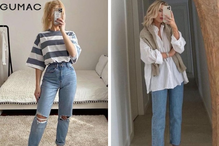 những lưu ý khi phối đồ với quần baggy jeans