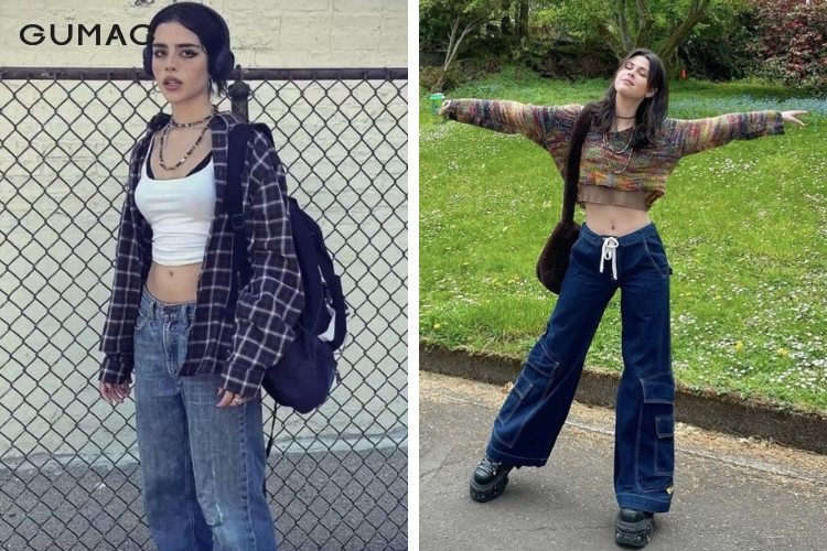  Diện quần skinny jean để phối đồ grunge