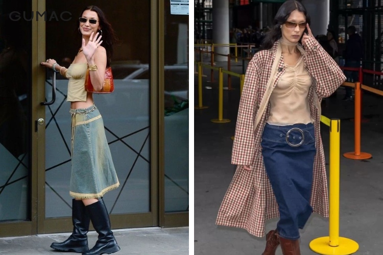 Mix đồ phong cách grunge với giày boots cá tính