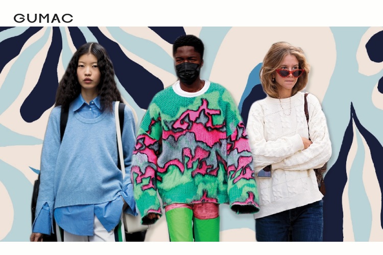 Phối đồ cá tính với áo sweater form rộng