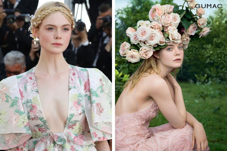 nu dien vien elle fanning voi phong cach lang man