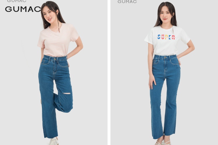 Thời trang swag cùng Quần jean rách