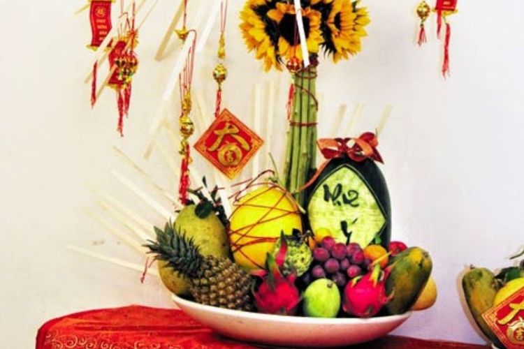 Mâm ngũ quả chưng ngày Tết