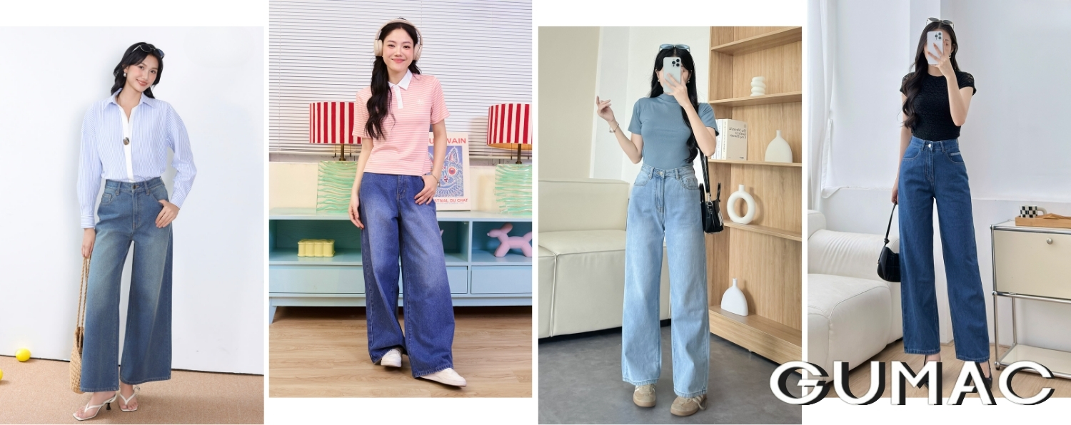 top mau quan jean nu quan bo nu dep thoi trang moi nhat cua gumac