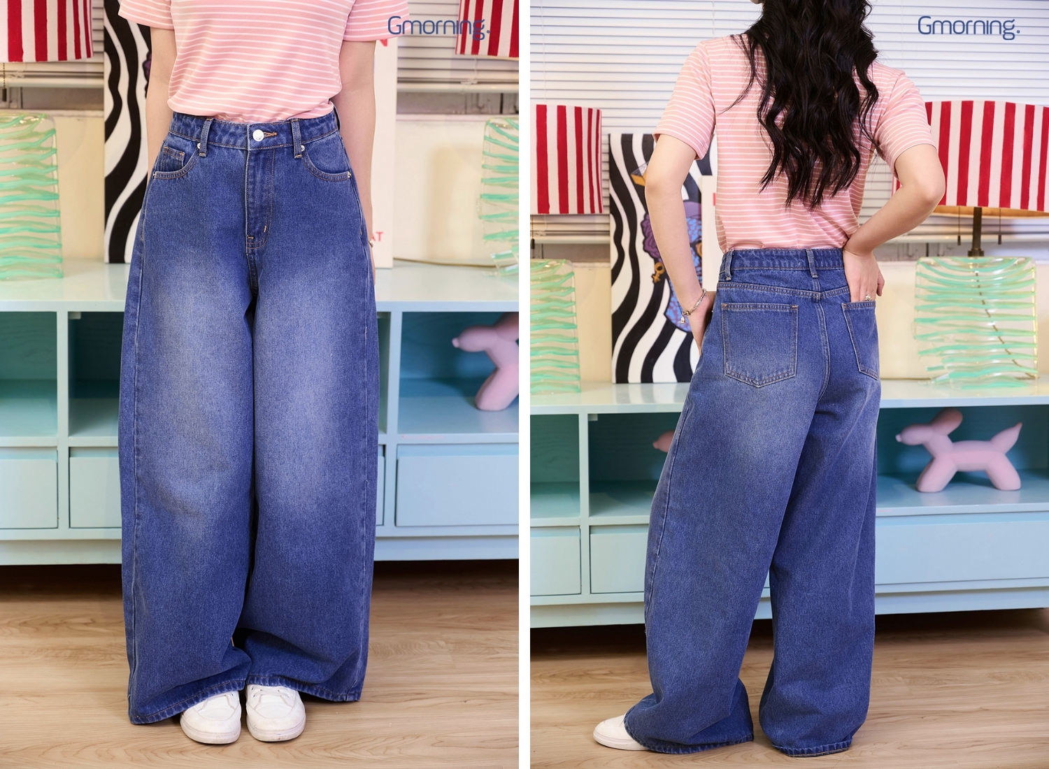 quan jeans nu lung thap ong rong hang hieu gumac