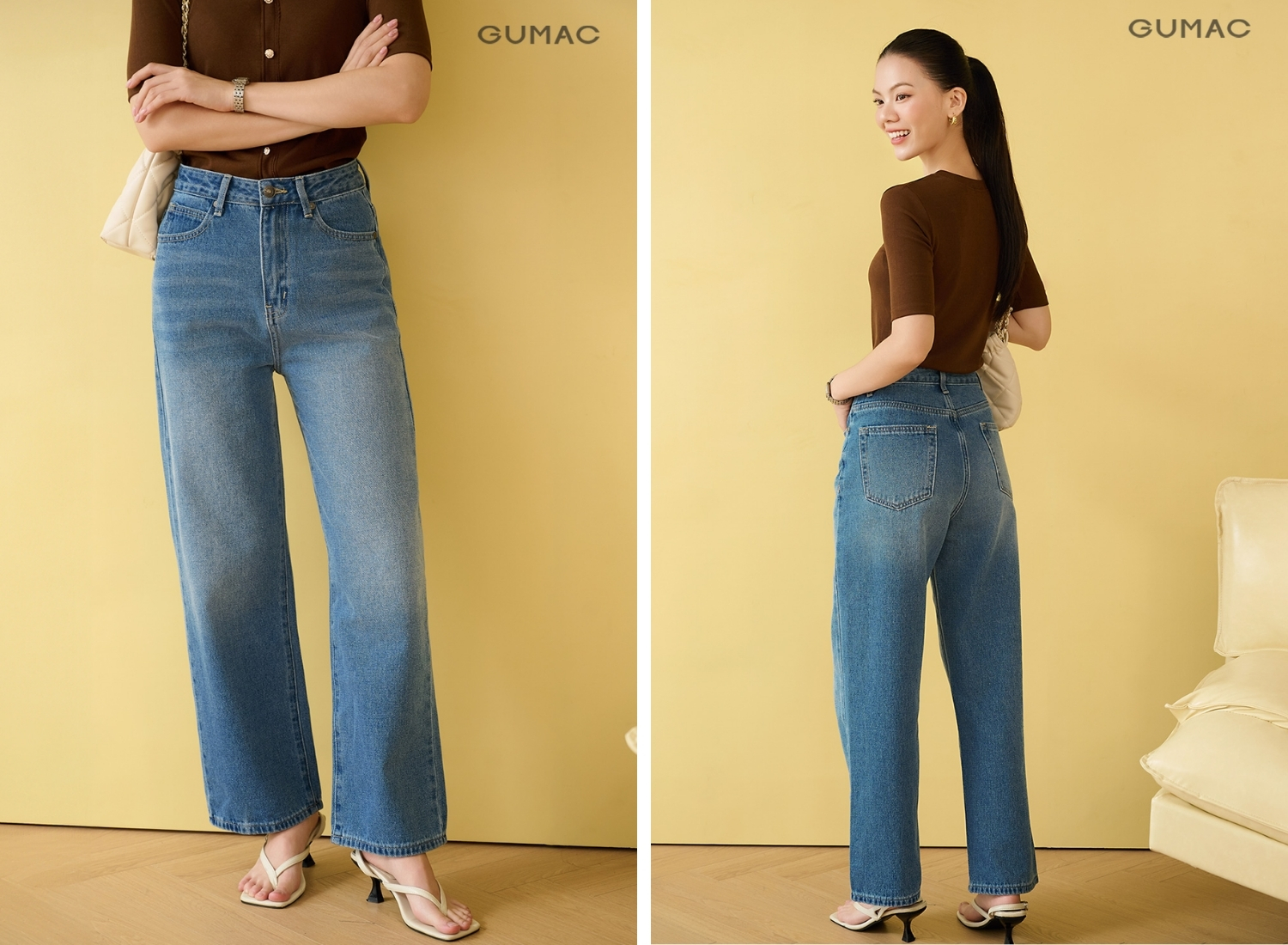 quan jean nu gumac ong suong hang hieu tui ham ech