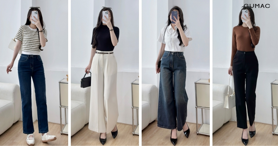 top quan jean nu quan dai nu dep ban chay tai shop quan ao o tay ninh cua gumac