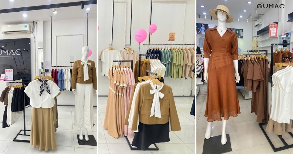 khong gian mua sam tai shop quan ao gumac tra vinh