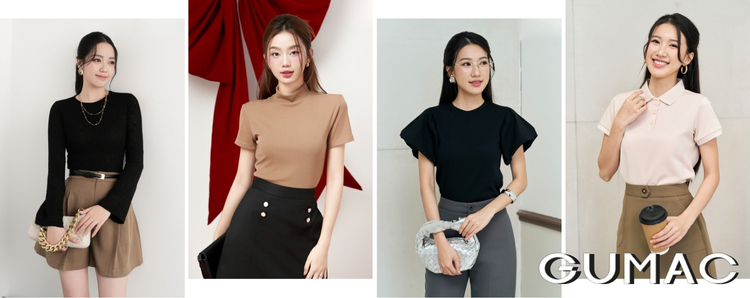 top ao thun nu ban chay tai shop quan ao o tra vinh cua gumac