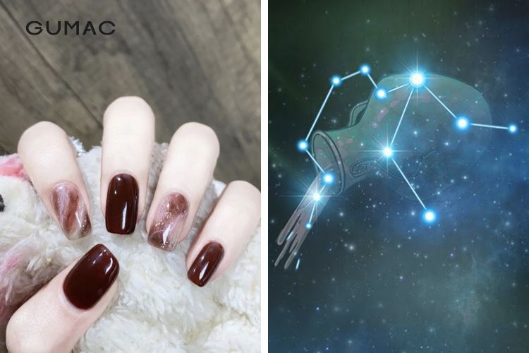 Màu sơn nail cho nữ cung Bảo Bình đẹp