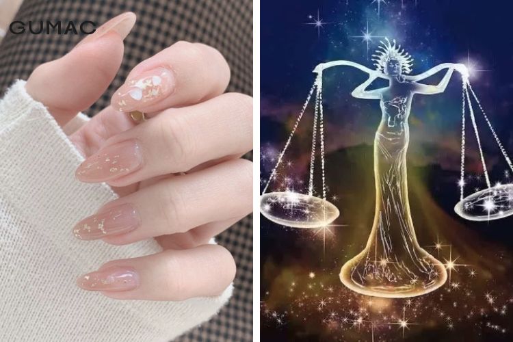 Màu sơn nail cho nữ cung Thiên Bình