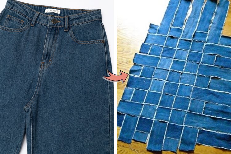 tái chế từ quần jean cũ
