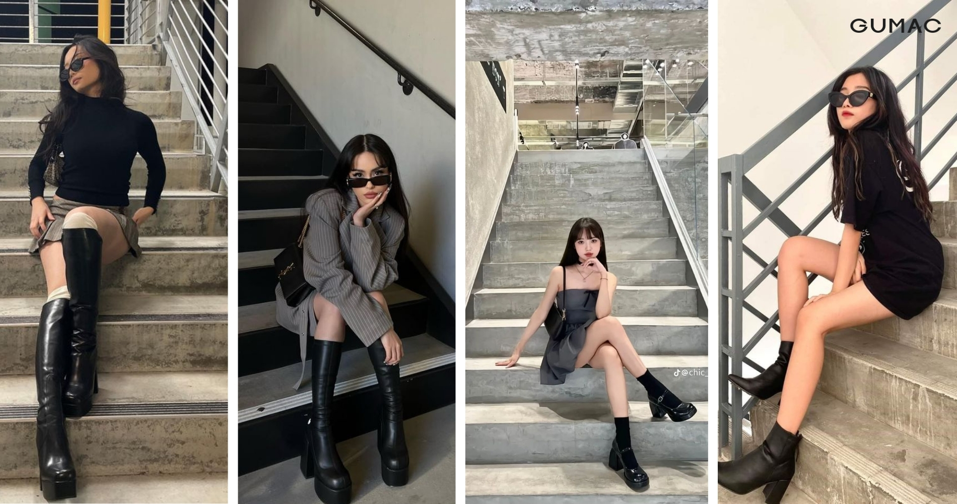 nhung cach ngoi tao dang chup anh voi cau thang cuc chat