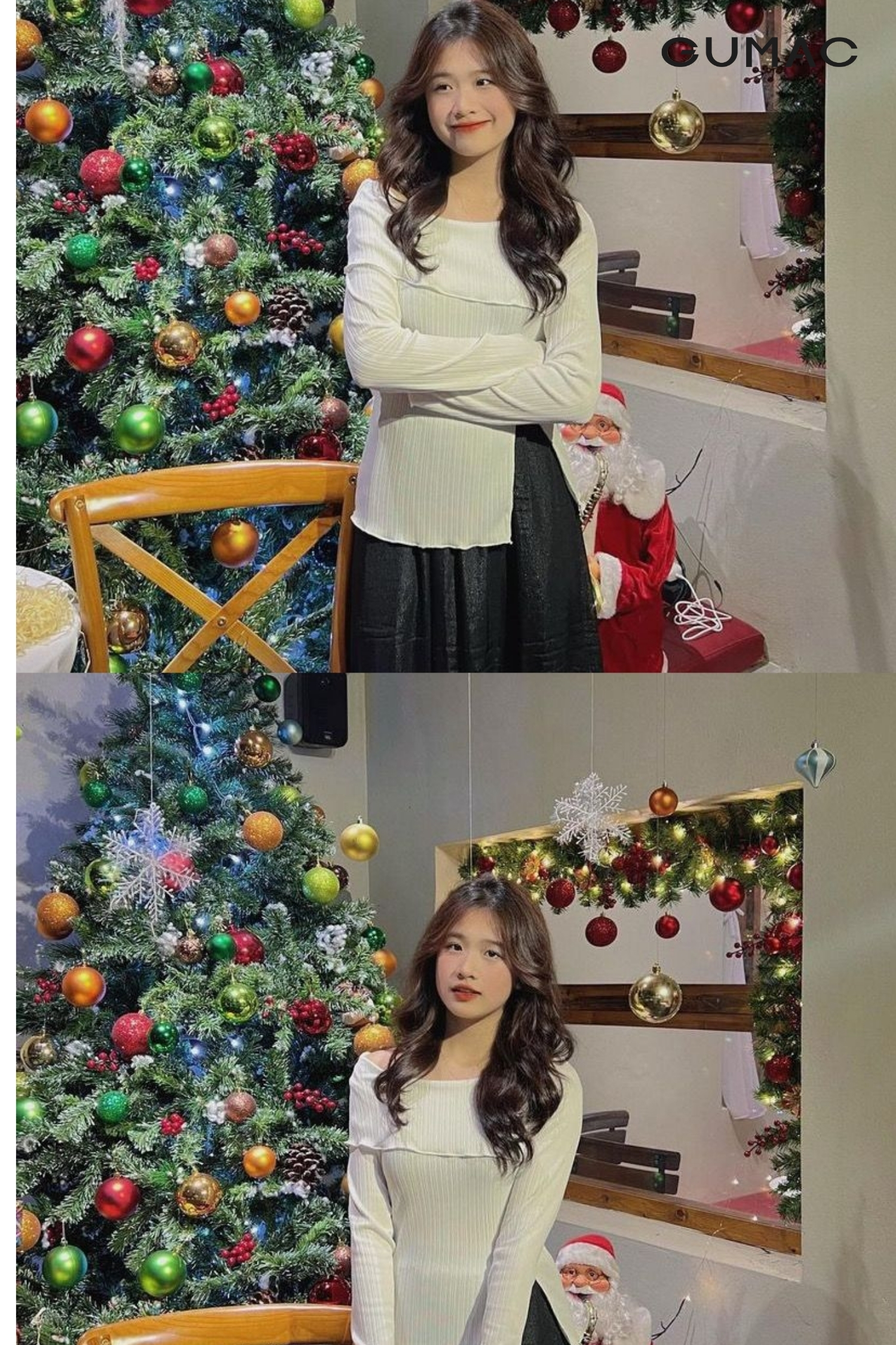 cach tao dang chup anh voi cay thong noel