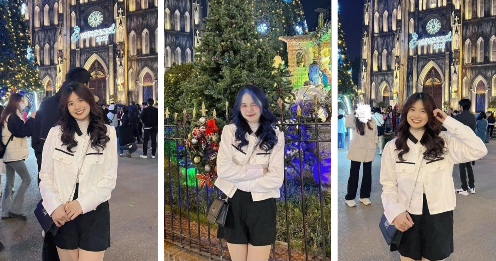 tao dang chup anh noel truoc thanh duong nha tho
