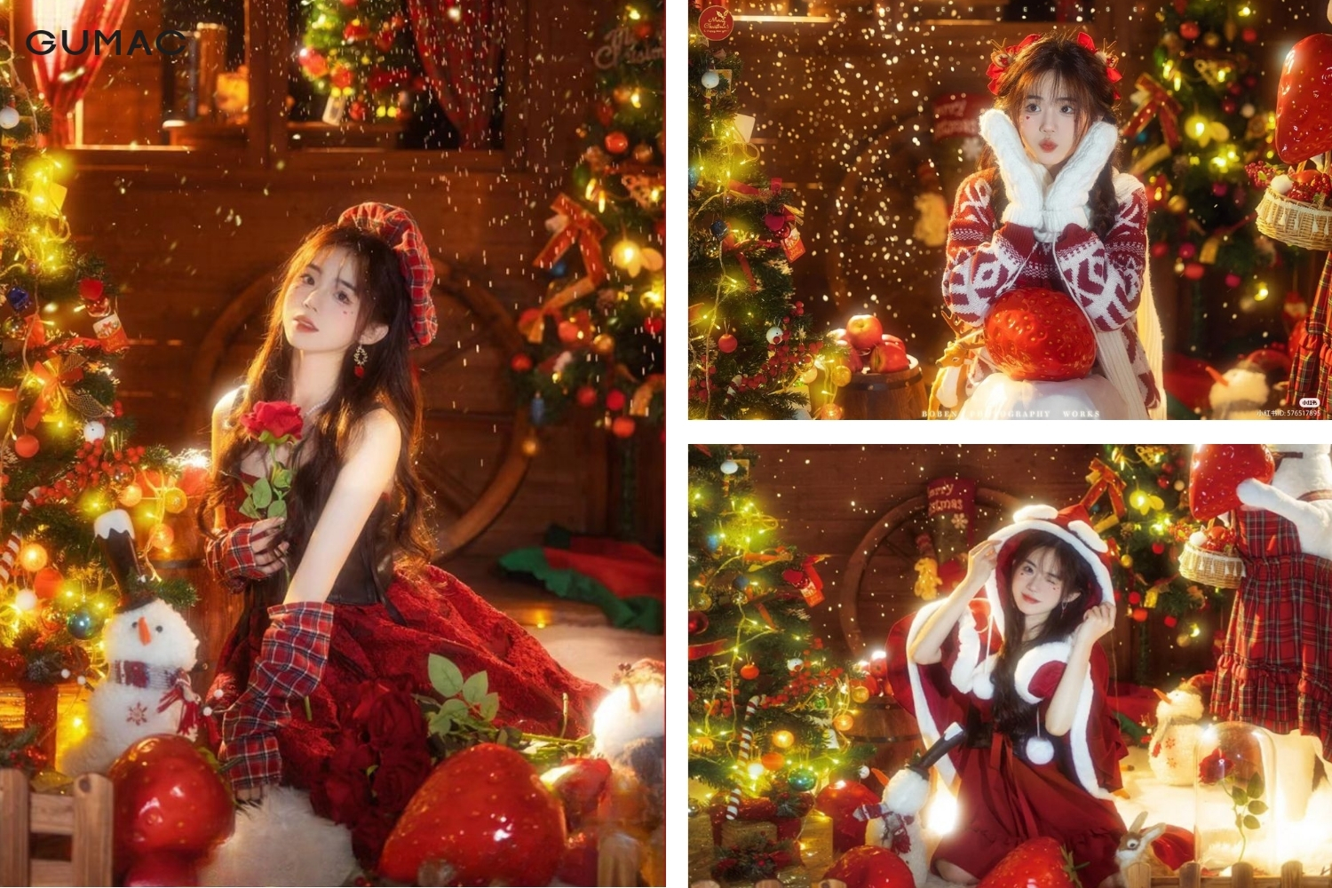 tao dang chup anh noel voi den led