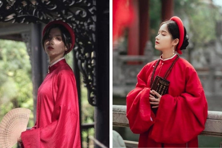 Chụp hình đi chùa lễ phật vào ngày Tết