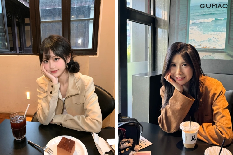 pose dang tay chong cam diu dang o tiem cafe