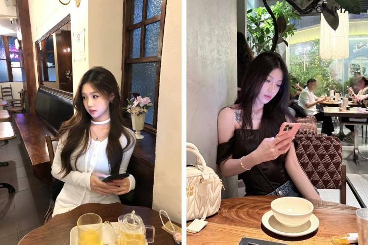 tao dang dang luot dien thoai tai quan cafe 