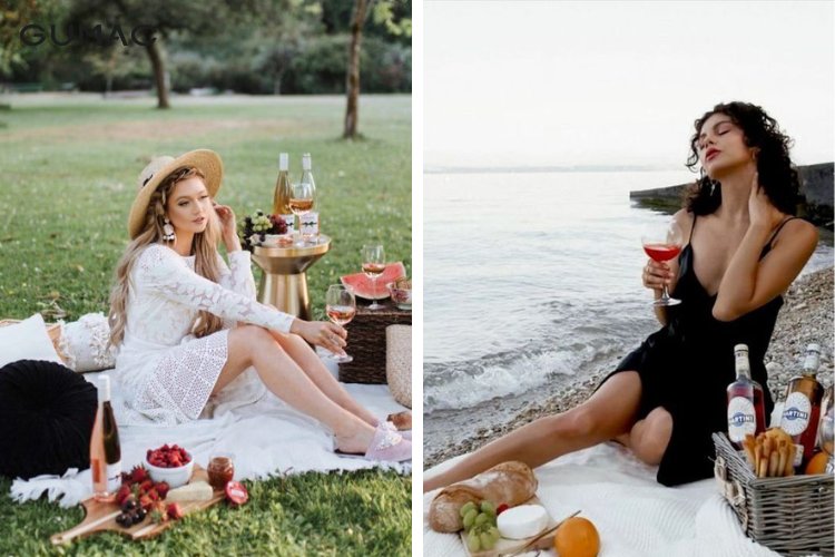 Cách tạo dáng chụp ảnh picnic đẹp với tư thế ngồi