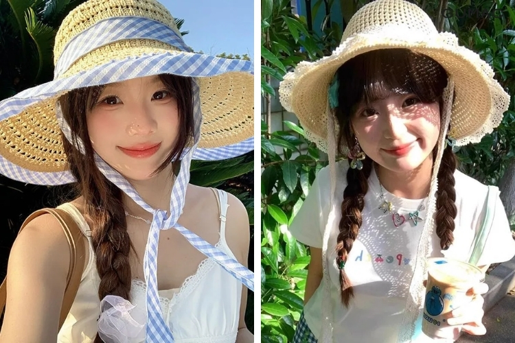 kieu nhin vao ong kinh va cuoi tuoi duoi nang