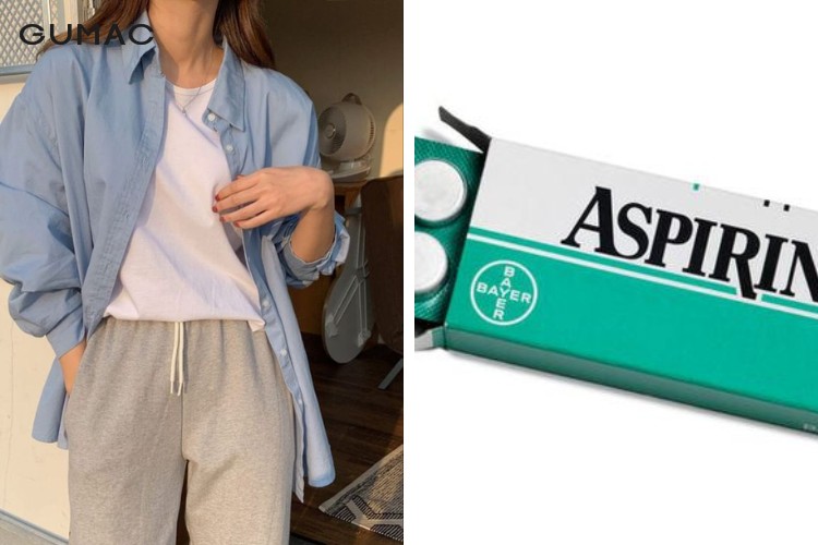 Dùng aspirin để làm sạch áo sơ mi 