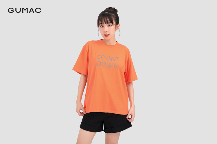 Quần short mix áo thun oversize